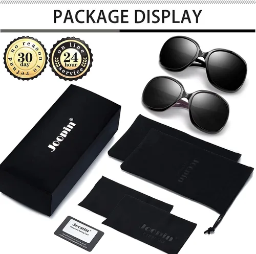 Miniatura 87 de Joopin Lentes de sol de gran tamaño para mujer, polarizados, grandes, para conducción, protección UV, grandes sombras