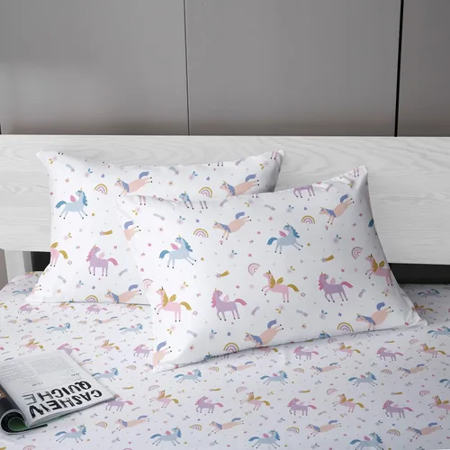 Miniatura 45 de MUSOLEI Sábana bajera ajustable de hongos, ropa de cama de hongos, decoración de hongos para niños, niños; juego de sábanas individuales; 1 sábana