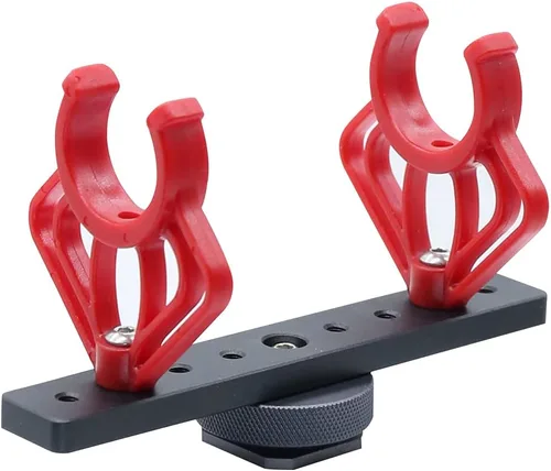 Miniatura 7 de 2 soportes de soporte de montaje de choque para micrófono de cámara, soporte de montaje hembra de tornillo de 1/4 pulgadas para RODE VideoMicro