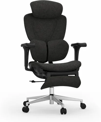Miniatura 14 de FLEXISPOT Sentinel Silla ergonómica para juegos con reposabrazos 3D lumbares adaptables de doble ala de 120°, 3 posiciones, respaldo ajustable