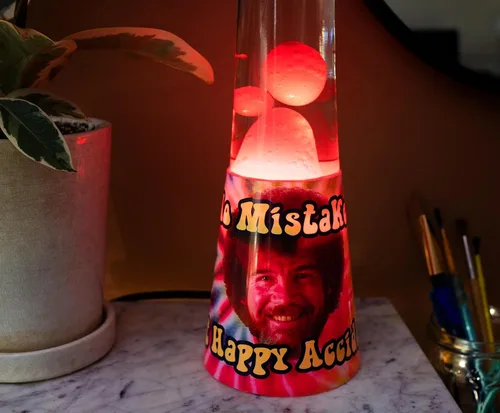 Miniatura 8 de Bob Ross Tie-Dye Motion - Luz de estado de ánimo 16 pulgadas de alto