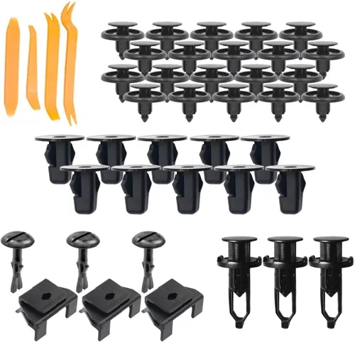 Miniatura 2 de Parts N Go Kit de revestimiento para guardabarros con clips/ sujetadores para lado del conductor delantero izquierdo para Toyota Prius 2010-2015