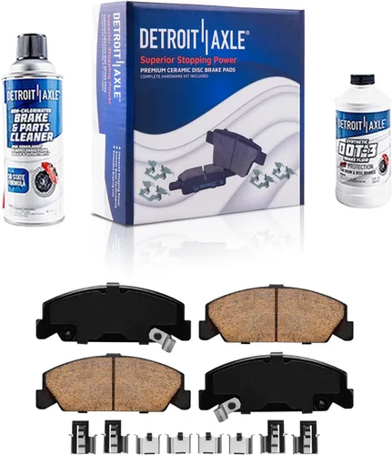 Miniatura 58 de Detroit Axle - Pastillas de Freno Delantero Izquierdo Reemplazo de Pinza de Disco para Dodge Ram 1500 Dakota Mitsubishi Raider - Juego de 3 piezas