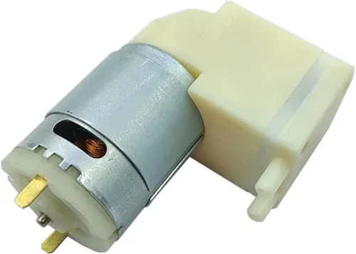 Miniatura 5 de Micro 385 DC12V -80Kpa Bomba de aire de vacío Bomba de diafragma de succión de presión negativa para empacador de bricolaje, inflador, tanque
