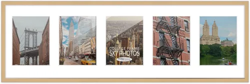 Miniatura 58 de Marcos de fotos modernos para decoración de pared, marco de collage de fotos de 8 x 10 pulgadas, acabado negro con paspartú negro para dos fotos