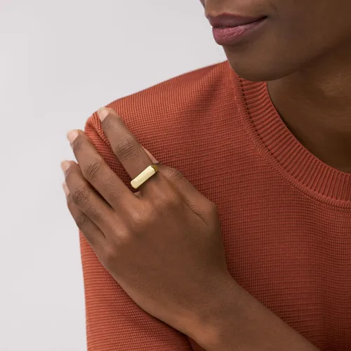 Miniatura 5 de Fossil Anillo de acero inoxidable chapado para mujer