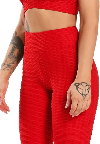 Miniatura 19 de SEASUM - Pantalones de yoga de cintura alta para mujer, con control de abdomen y realce de glúteos, leggings favorecedores para entrenar y correr