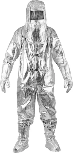 Traje a prueba de calor Traje anti de la radiación termal Traje 1000-1200 grados Monos compuestos incombustibles del papel de aluminio