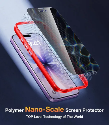 Miniatura 470 de Diaclara Funda diseñada para iPhone 16, mejorada [protección completa de la cámara], carcasa resistente de cuerpo completo con protector de pantalla