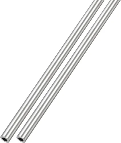 Miniatura 20 de METALLIXITY Tubo de acero inoxidable 316 (0.039 in de diámetro exterior x 0.006 in de pared T x 9.843 in de largo), 2 piezas, tubo recto