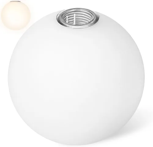 KALLORY Pantalla de vidrio esmerilado de 3.93 pulgadas de repuesto redonda para lámpara colgante G9 adecuada para decoración del hogar e iluminación