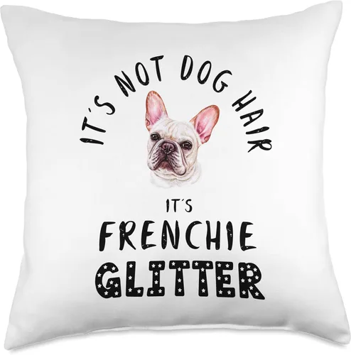 Miniatura 5 de Francia Bulldog Funny Dog Owner Gifts It's Not Dog Hair It's FRENCHIE - Almohada divertida con frase en inglés "It's Not Dog Hair It's FRENCHIe