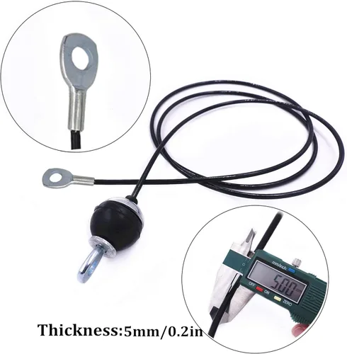 Miniatura 5 de J Bryant Fitness Cable de Repuesto para Gimnasio Polea de Fitness Gruesa de 5mm Cuerda de Alambre de Acero Resistente para Gimnasio en Casa
