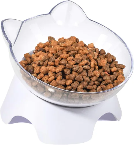 Miniatura 9 de MILIFUN Cuencos elevados de comida para gatos con soporte, platos para gatos para comida o agua, cuenco inclinado, plato para mascotas con soporte