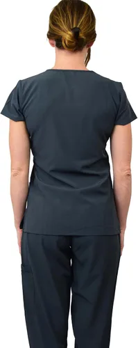 Miniatura 4 de Green Town Conjunto médico de enfermería GT 4FLEX para mujer, camiseta y pantalón, colores sólidos y estampados