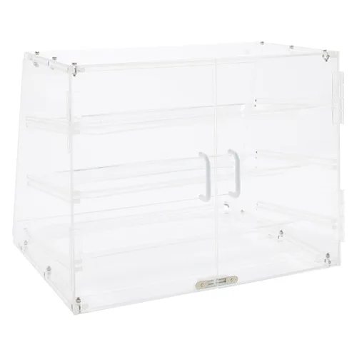 Miniatura 4 de Winco Vitrina de pastelería de 3 niveles, acrílico mediano