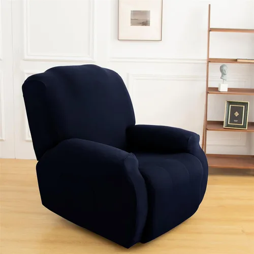 Miniatura 17 de LazyBoy - Funda para sillón reclinable, color liso, 4 piezas, fundas protectoras de muebles para sillón reclinable con bolsillo, funda para sofá