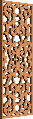 Miniatura 128 de Meadville Paneles decorativos de pared de madera con calado, 9 3/8 pulgadas de ancho x 24 3/8 pulgadas de alto x 1/4 de alto, aliso