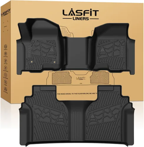 Miniatura 31 de LASFIT Tapetes de elastómero termoplástico para 1a y 2a fila de asientos de auto, para todo tipo de clima