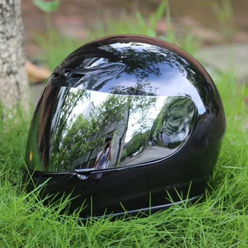 Miniatura 2 de TCMT - Casco para adultos, negro brillante, de cara completa, para calle, bicicleta de tierra, ATV, motocicleta todoterreno, motocross, aprobado por