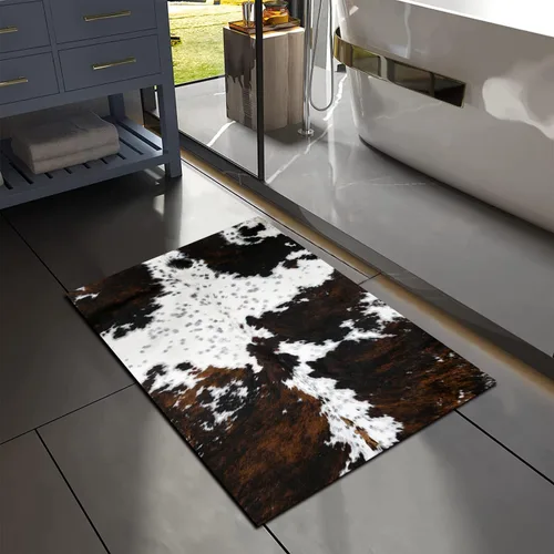 Miniatura 12 de MUGINYU Get Naked Tapete de Baño, Alfombrillas de Baño Modernas y Divertidas en Blanco y Negro de Secado Rápido Absorbentes Antideslizantes Delgadas