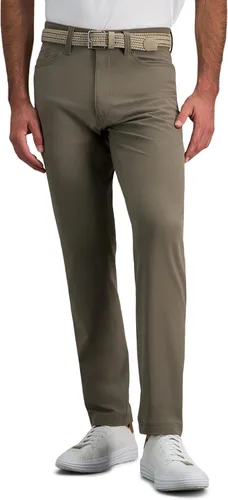 Miniatura 10 de Haggar - Pantalón deportivo de viaje para hombre, ajuste recto, 5 bolsillos, elástico, casual, con tecnología Performance