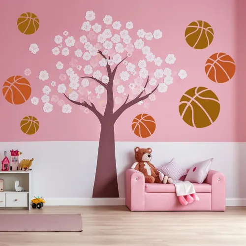 Miniatura 4 de Plantilla de Baloncesto, 8 Piezas Plantillas Grandes de Baloncesto para Pintar, Lindas Plantillas Deportivas Reutilizables de Plástico Plantillas