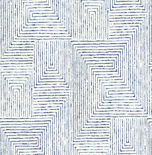 NuWallpaper x Scott Living SLS3974 - Papel pintado de tinta azul para despegar y pegar