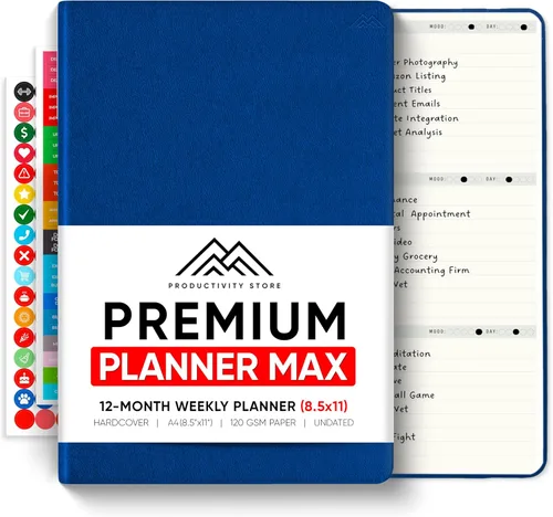 Miniatura 40 de Sin fecha, Agenda 2026, 8.5" x 11" - La Agenda de Productividad #1 para Lograr Tus Objetivos 2026 - Agenda 2026-2027 por PRODUCTIVITY STORE