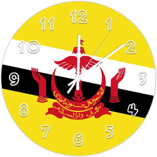 Miniatura 12 de Reloj de pared de Bélgica - Reloj de pared con bandera de Bélgica para dormitorio, sala de estar, oficina, escuela, decoración artística de pared