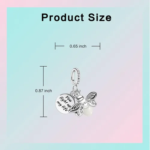 Miniatura 6 de LUXILLA Love You Best Friend Grandma Wife - Dije de corazón de plata de ley 925 para pulseras, collar, día de San Valentín, día de la madre, regalo