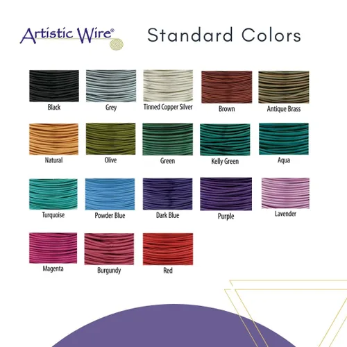 Miniatura 5 de Artistic Wire Alambre de Cobre Coloreado Plateado en Plata Resistente al Deslustre para Manualidades y Envolver Joyería, Resistente al Deslustre