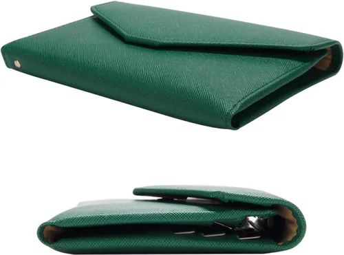 Miniatura 92 de Zoppen - Billetera de viaje con bloqueo RFID multiusos (Ver.4) Portatarjetas de pasaporte y vacunas, organizador de documentos de tres pliegues