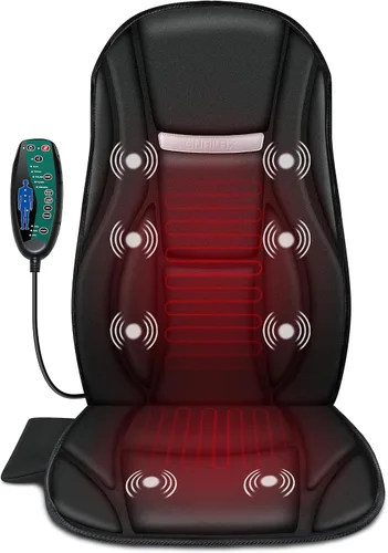 Miniatura 2 de Snailax Masajeador de espalda con vibración y masajeador de cuello y hombros Shiatsu, solución de masaje de cuerpo completo para oficina, hogar