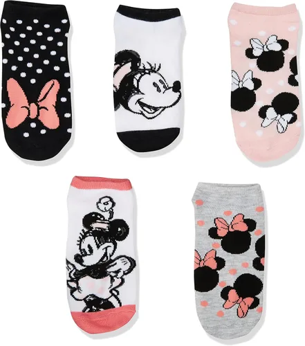 Miniatura 2 de Disney womens Minnie Mouse 5 Pack No Show Socks