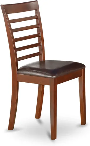 Miniatura 7 de East West Furniture NOML3-MAH-LC - Juego de mesa de comedor de 3 piezas contiene una mesa de comedor rectangular con hoja de mariposa y 2 sillas