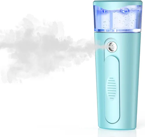 Miniatura 7 de withthesun Nano Rostro facial portátil, vaporizador facial, rociador de niebla fría recargable por USB, tanque de agua visual de 1.5 fl oz, Nano
