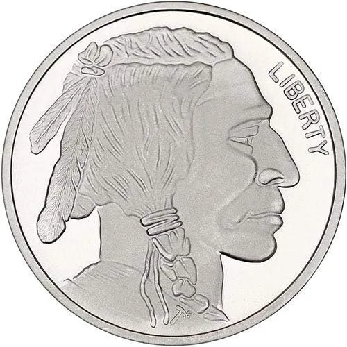Miniatura 3 de Buffalo Silver - Plata fina redonda de 1 onza de SilverTowne Mint