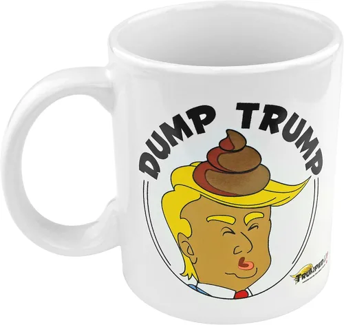 Fairly Odd Novelties DUMP - Taza de café divertida y divertida anti Trump, tamaño único (FON-20094-001-001)