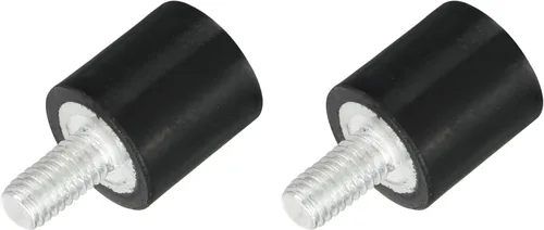 uxcell Soportes de goma de rosca M3, aisladores de vibración, amortiguador cilíndrico con pernos 0.315 x 0.315 in, 2 piezas