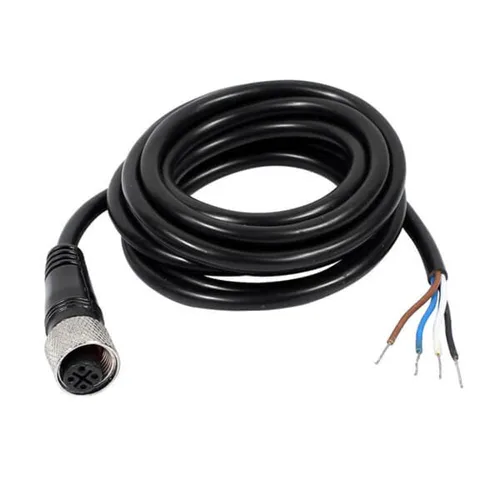 Miniatura 22 de Elecbee Cable M12 A-Code Conector recto de cabeza hembra individual Cable eléctrico de enchufe de aviación (cable de 12 pines 1M/3.3 pies)