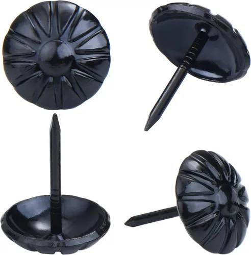 Miniatura 7 de Tachuelas de tapicería para muebles, clavos de tapicería vintage de 3/4 pulgadas, 100 tachuelas de muebles resistentes para tapicería, clavos