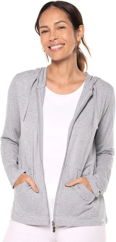Miniatura 16 de Sudadera con capucha para la costa, de Coolibar, para mujer, UPF 50+, protege del sol