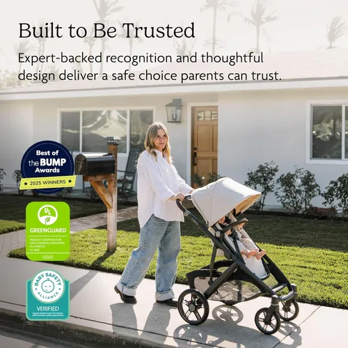 Miniatura 7 de UPPAbaby Vista V3 Cochecito - Sistema de Cochecito Individual a Doble de Tamaño Completo - Asiento para Niño, Protector contra Insectos, Protector