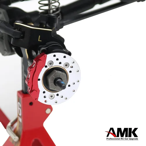 Miniatura 4 de AMK TRX4 - Carcasa de eje portal de latón con revestimiento negro para 1/10 RC Crawler TRX6 TRX-4 Bronco Defender Upgrade (juego 8 en 1 para TRX4)