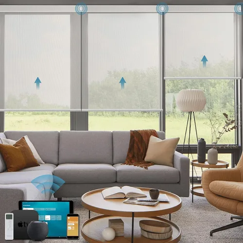 Miniatura 37 de Cortinas enrollables inteligentes de filtrado de luz motorizadas compatibles con HomeKit, persianas inteligentes para ventanas con 1% de apertura