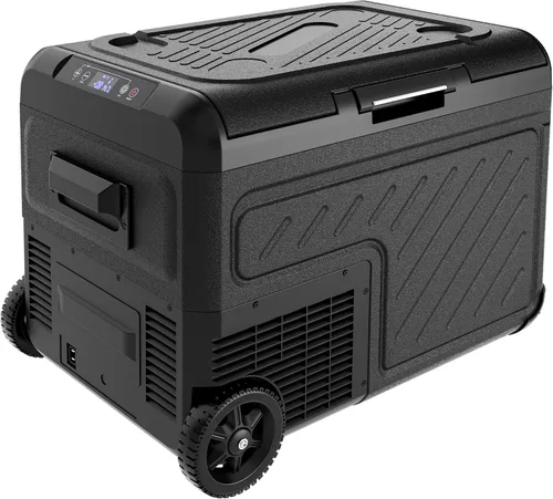 Miniatura 8 de EUHOMY Refrigerador de 12 voltios, 19 QT (18 L) congelador portátil, enfriador eléctrico -4℉~68℉, refrigerador de auto de 12V con puerta reversible