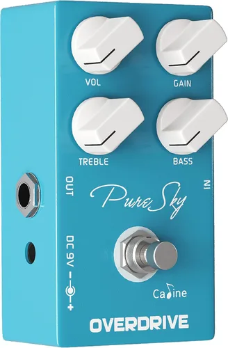 Miniatura 9 de Caline CP-12 Pure Sky OD - Pedal de guitarra Overdrive, tono altamente puro y limpio, True Bypass, para guitarra eléctrica Blues Rock Pop, estudio
