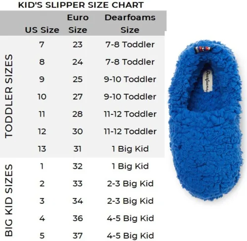 Miniatura 5 de Dearfoams Pantuflas lavables Skye Pile con espalda cerrada para niños