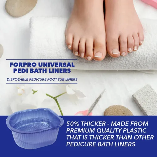 Miniatura 5 de ForPro - ForPro - Forros universales de baño Pedi, 50 % más gruesos, aptos para baño de pies Footsie Plus Foot Bath, forros desechables de pedicura